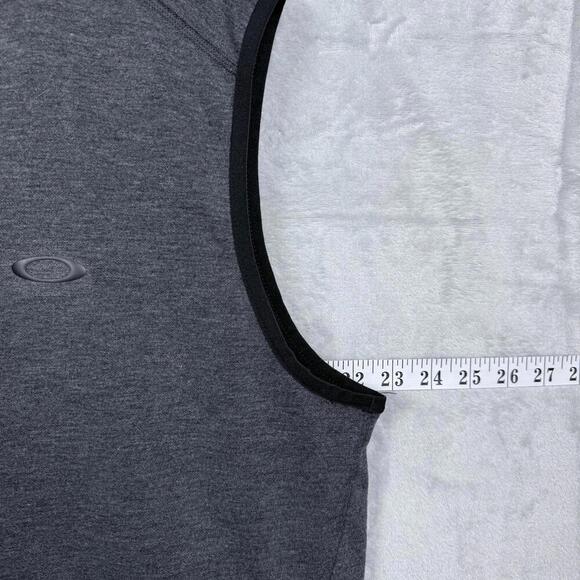 Oakley Range Vest Mens Size XL Large Stone Gray Full Zip Casual Sleeveless Vest - Picture 8 of 8